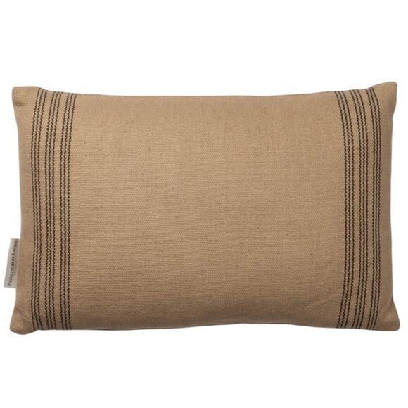 Throw Pillow “I Sleep With Dogs” 14”x 9” Soft Burlap Type Cotton Fabric - Picture 3 of 8